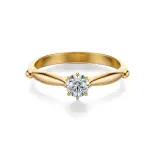 Pierścionek zaręczynowy złoty z diamentem AJPZ_095